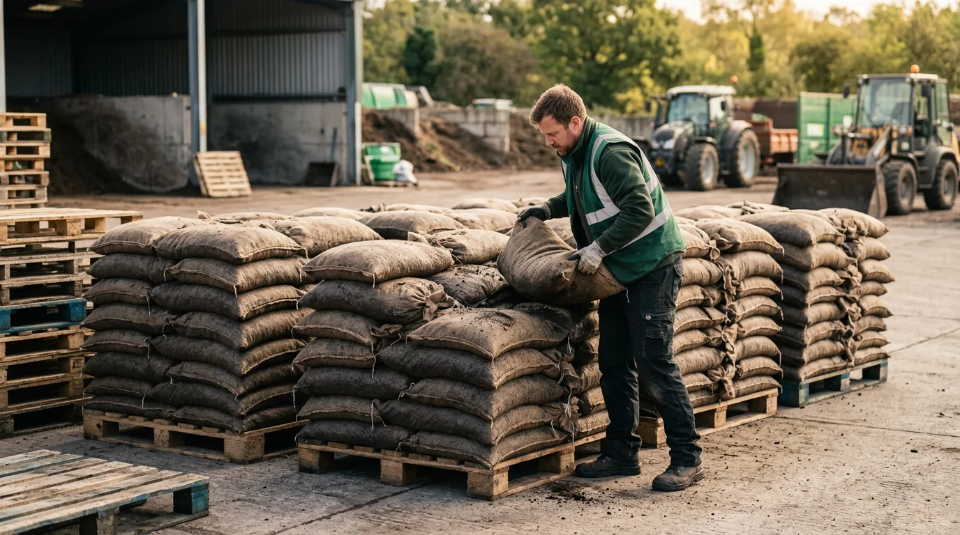 Branded city compost bagged for farmers and FPOs