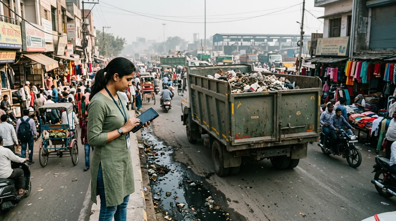 Mapping the flow of waste across a city