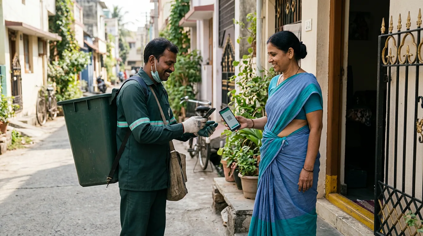 Waste service and user-fee data on a dashboard