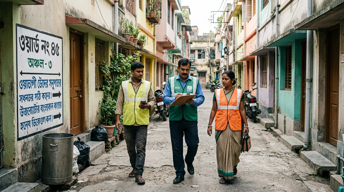 Ward-level municipal waste segregation on the ground