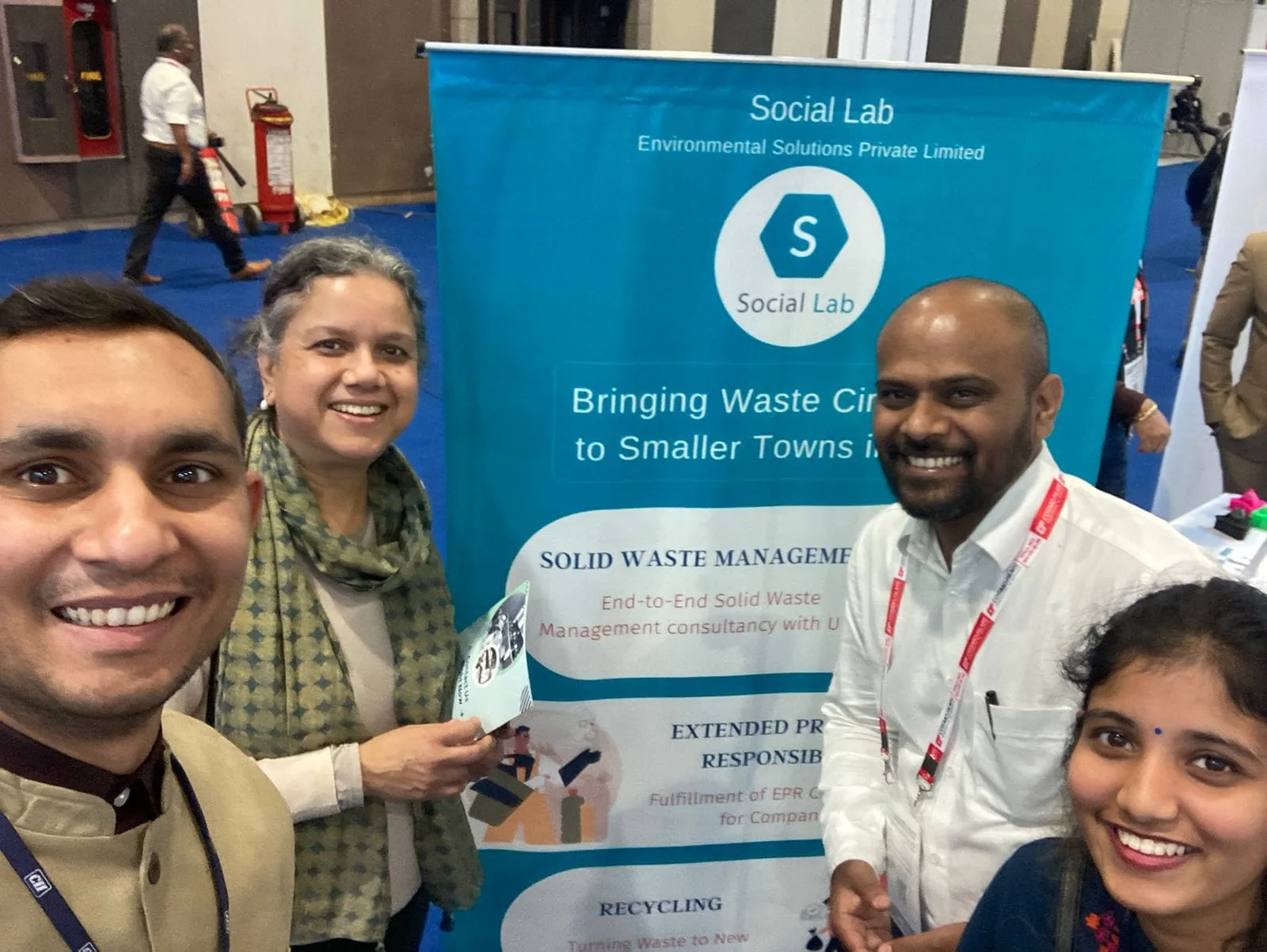 The Social Lab team at an industry event