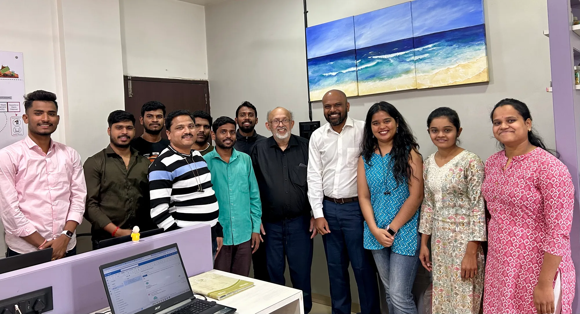 The Social Lab Environmental Solutions team at the Pune office
